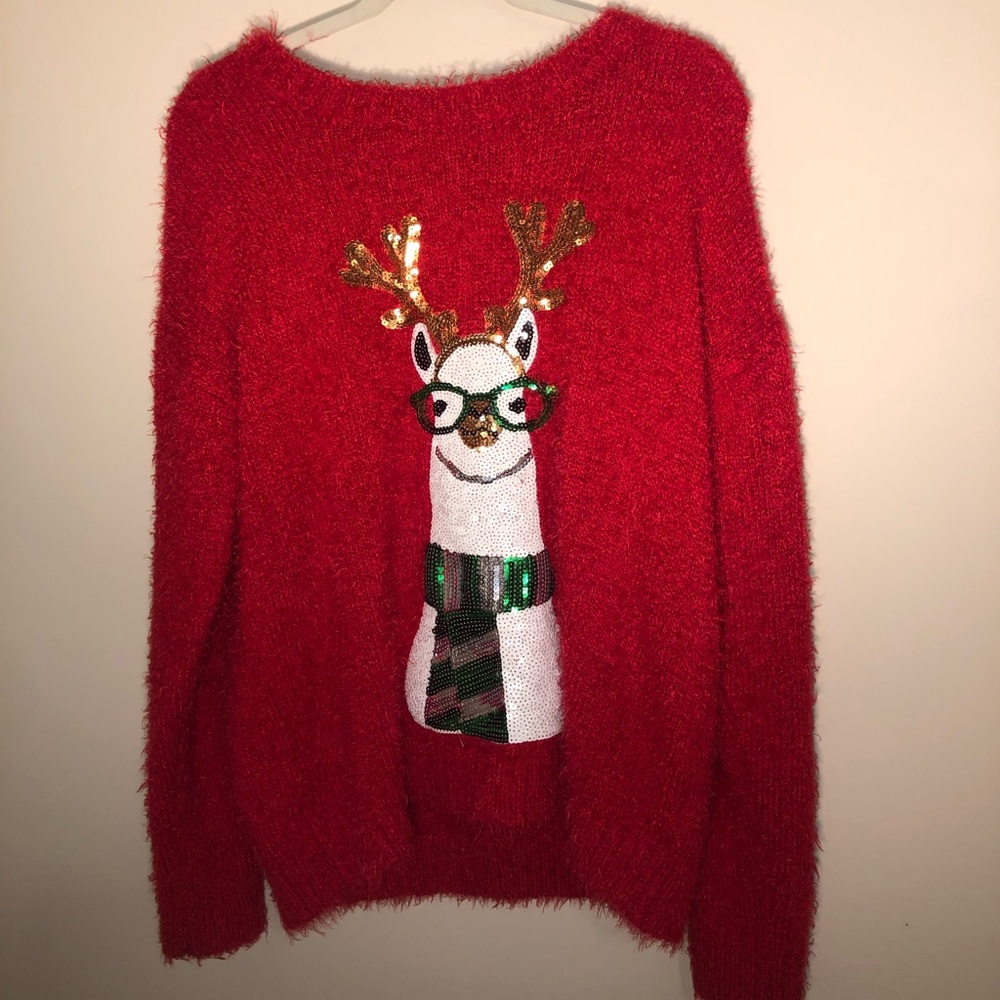 SO SOFT, red Christmas sweater